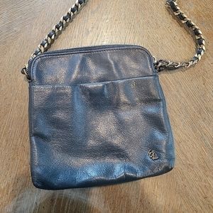 Elliott Lucca Navy Leather‎ Crossbody Pocketbook